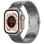 マグネティックバックルチタン合金ウォッチバンド、Apple Watch SE 2023 44mm用、Apple Watch Ultra 2 49mm用、Apple Watch Series 9 45mm用、Apple Watch Ultra 49mm用、Apple Watch Series 8 45mm用、Apple Watch SE 2022 44mm用、Apple Watch Series 7 45mm用...