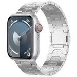 マグネティックバックルチタン合金ウォッチバンド、Apple Watch SE 2023 44mm用、Apple Watch Ultra 2 49mm用、Apple Watch Series 9 45mm用、Apple Watch Ultra 49mm用、Apple Watch Series 8 45mm用、Apple Watch SE 2022 44mm用、Apple Watch Series 7 45mm用...