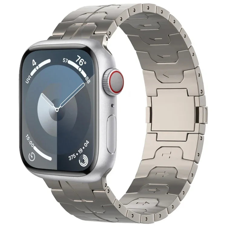 マグネティックバックルチタン合金ウォッチバンド、Apple Watch SE 2023 44mm用、Apple Watch Ultra 2 49mm用、Apple Watch Series 9 45mm用、Apple Watch Ultra 49mm用、Apple Watch Series 8 45mm用、Apple Watch SE 2022 44mm用、Apple Watch Series 7 45mm用...