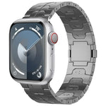 マグネティックバックルチタン合金ウォッチバンド、Apple Watch SE 2023 44mm用、Apple Watch Ultra 2 49mm用、Apple Watch Series 9 45mm用、Apple Watch Ultra 49mm用、Apple Watch Series 8 45mm用、Apple Watch SE 2022 44mm用、Apple Watch Series 7 45mm用...
