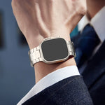 マグネティックバックルチタン合金ウォッチバンド、Apple Watch SE 2023 44mm用、Apple Watch Ultra 2 49mm用、Apple Watch Series 9 45mm用、Apple Watch Ultra 49mm用、Apple Watch Series 8 45mm用、Apple Watch SE 2022 44mm用、Apple Watch Series 7 45mm用...