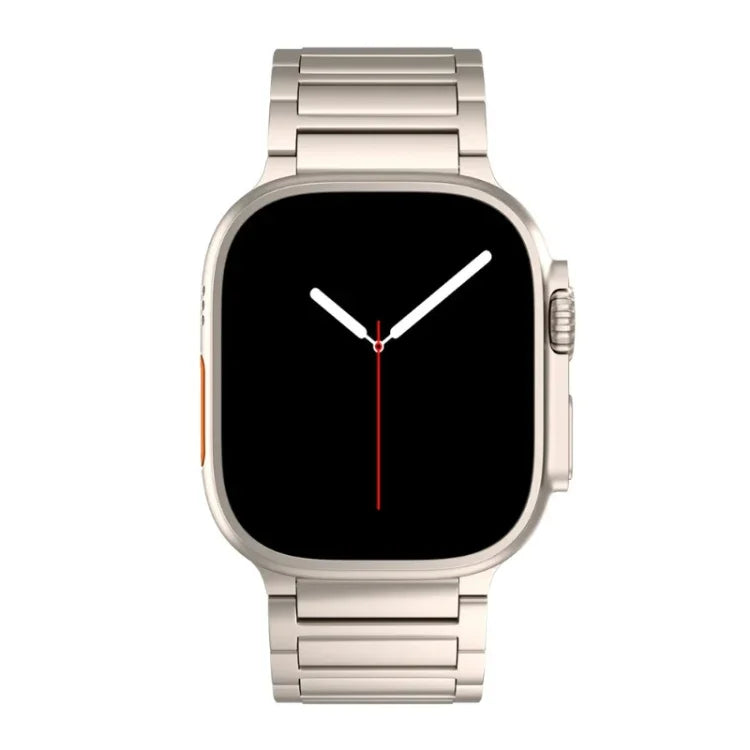 I字型バタフライバックルチタン合金ウォッチバンド、Apple Watch SE 2023 44mm用、Apple Watch Ultra 2 49mm用、Apple Watch Series 9 45mm用、Apple Watch Ultra 49mm用、Apple Watch Series 8 45mm用、Apple Watch SE 2022 44mm用...