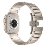 I字型バタフライバックルチタン合金ウォッチバンド、Apple Watch SE 2023 44mm用、Apple Watch Ultra 2 49mm用、Apple Watch Series 9 45mm用、Apple Watch Ultra 49mm用、Apple Watch Series 8 45mm用、Apple Watch SE 2022 44mm用...