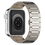 オーバルバタフライバックルチタン合金ウォッチバンド、Apple Watch SE 2023 44mm用、Apple Watch Ultra 2 49mm用、Apple Watch Series 9 45mm用、Apple Watch Ultra 49mm用、Apple Watch Series 8 45mm用、Apple Watch SE 2022 44mm用...