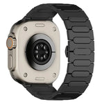 オーバルバタフライバックルチタン合金ウォッチバンド、Apple Watch SE 2023 44mm用、Apple Watch Ultra 2 49mm用、Apple Watch Series 9 45mm用、Apple Watch Ultra 49mm用、Apple Watch Series 8 45mm用、Apple Watch SE 2022 44mm用...