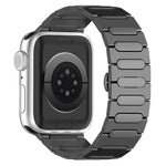 オーバルバタフライバックルチタン合金ウォッチバンド、Apple Watch SE 2023 44mm用、Apple Watch Ultra 2 49mm用、Apple Watch Series 9 45mm用、Apple Watch Ultra 49mm用、Apple Watch Series 8 45mm用、Apple Watch SE 2022 44mm用...