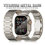 オーバルバタフライバックルチタン合金ウォッチバンド、Apple Watch SE 2023 44mm用、Apple Watch Ultra 2 49mm用、Apple Watch Series 9 45mm用、Apple Watch Ultra 49mm用、Apple Watch Series 8 45mm用、Apple Watch SE 2022 44mm用...