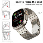 オーバルバタフライバックルチタン合金ウォッチバンド、Apple Watch SE 2023 44mm用、Apple Watch Ultra 2 49mm用、Apple Watch Series 9 45mm用、Apple Watch Ultra 49mm用、Apple Watch Series 8 45mm用、Apple Watch SE 2022 44mm用...