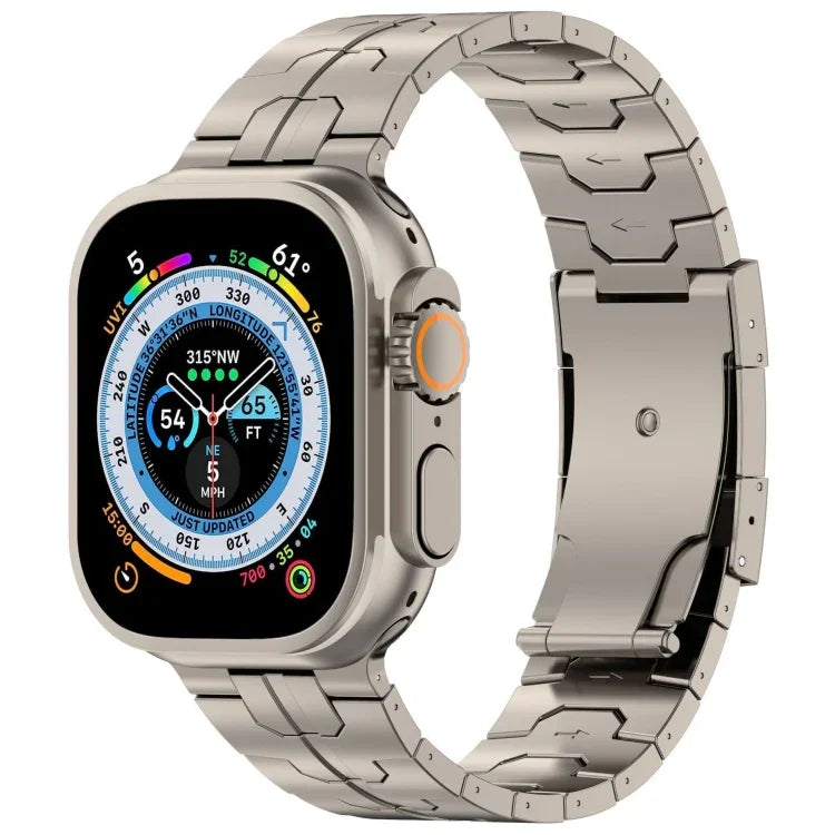 タートルバックルチタン合金ウォッチバンド、Apple Watch SE 2023 44mm用、Apple Watch SE 2023 40mm用、Apple Watch Ultra 2 49mm用、Apple Watch Series 9 45mm用、Apple Watch Series 9 41mm用、Apple Watch Ultra 49mm用、Apple Watch Series 8 41mm用...