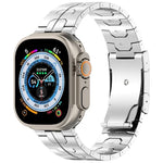 タートルバックルチタン合金ウォッチバンド、Apple Watch SE 2023 44mm用、Apple Watch SE 2023 40mm用、Apple Watch Ultra 2 49mm用、Apple Watch Series 9 45mm用、Apple Watch Series 9 41mm用、Apple Watch Ultra 49mm用、Apple Watch Series 8 41mm用...