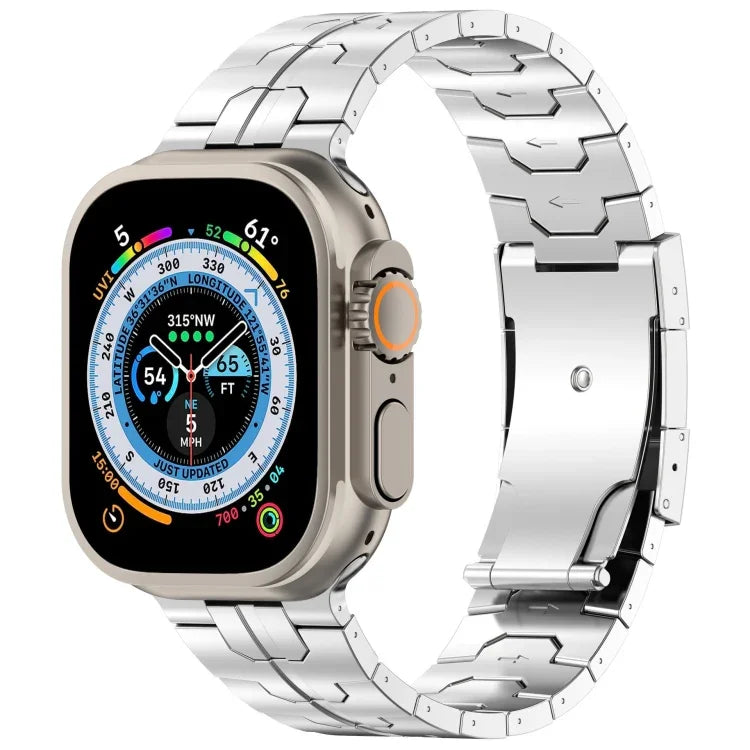 タートルバックルチタン合金ウォッチバンド、Apple Watch SE 2023 44mm用、Apple Watch SE 2023 40mm用、Apple Watch Ultra 2 49mm用、Apple Watch Series 9 45mm用、Apple Watch Series 9 41mm用、Apple Watch Ultra 49mm用、Apple Watch Series 8 41mm用...