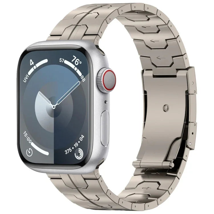 タートルバックルチタン合金ウォッチバンド、Apple Watch SE 2023 44mm用、Apple Watch SE 2023 40mm用、Apple Watch Ultra 2 49mm用、Apple Watch Series 9 45mm用、Apple Watch Series 9 41mm用、Apple Watch Ultra 49mm用、Apple Watch Series 8 41mm用...