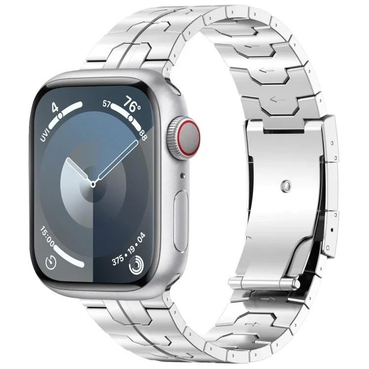 タートルバックルチタン合金ウォッチバンド、Apple Watch SE 2023 44mm用、Apple Watch SE 2023 40mm用、Apple Watch Ultra 2 49mm用、Apple Watch Series 9 45mm用、Apple Watch Series 9 41mm用、Apple Watch Ultra 49mm用、Apple Watch Series 8 41mm用...
