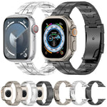 タートルバックルチタン合金ウォッチバンド、Apple Watch SE 2023 44mm用、Apple Watch SE 2023 40mm用、Apple Watch Ultra 2 49mm用、Apple Watch Series 9 45mm用、Apple Watch Series 9 41mm用、Apple Watch Ultra 49mm用、Apple Watch Series 8 41mm用...