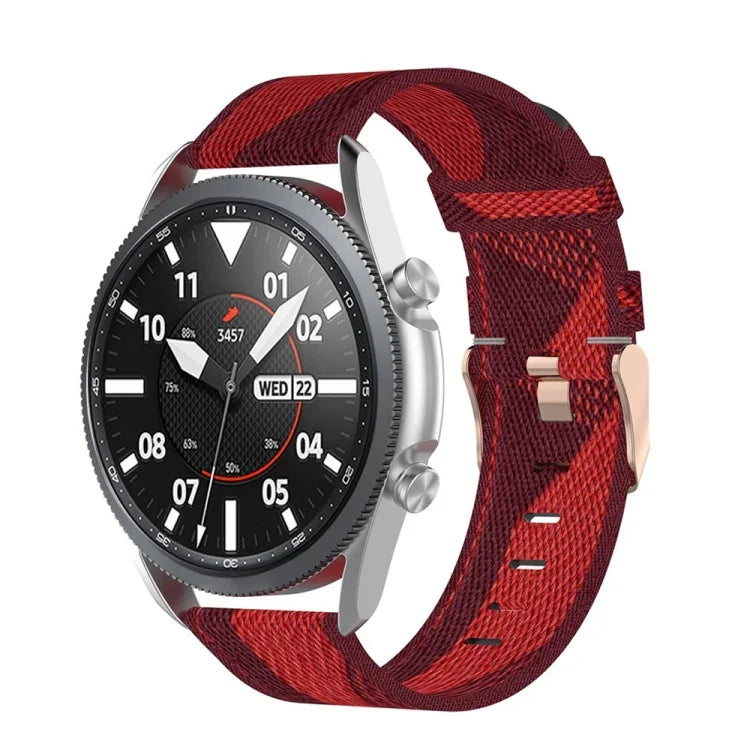 織りナイロンテクスチャーストラップ、サイズ：フリーサイズ 20mm、Galaxy Watch 3 41mm用
