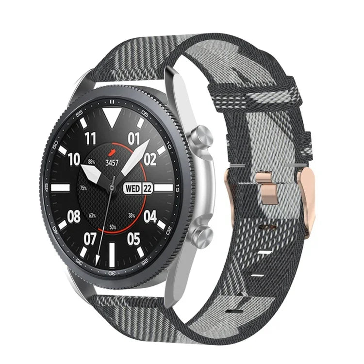 織りナイロンテクスチャーストラップ、サイズ：フリーサイズ 20mm、Galaxy Watch 3 41mm用