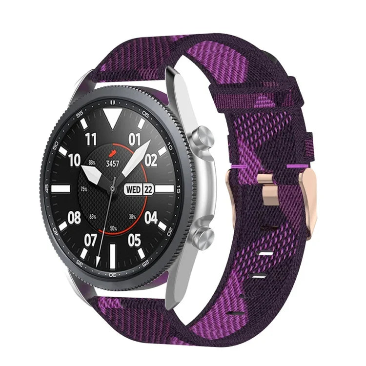 織りナイロンテクスチャーストラップ、サイズ：フリーサイズ 20mm、Galaxy Watch 3 41mm用