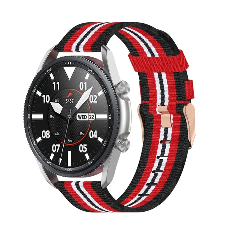 織りナイロンテクスチャーストラップ、サイズ：フリーサイズ 20mm、Galaxy Watch 3 41mm用