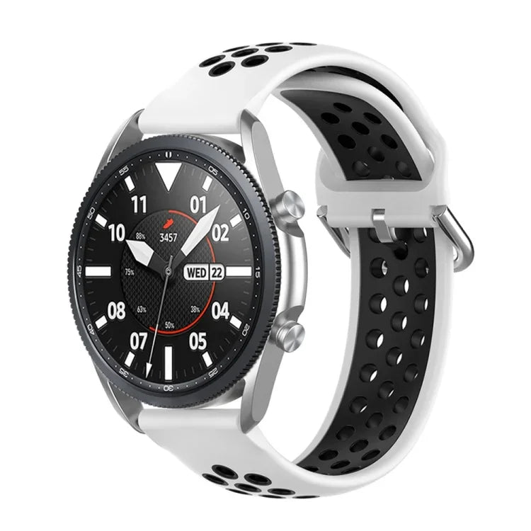 シリコンスポーツ ツートーンストラップ、サイズ：フリーサイズ 20mm、Galaxy Watch 3 41mm用