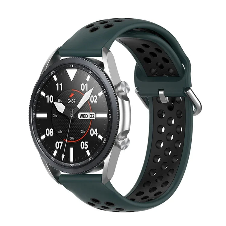 シリコンスポーツ ツートーンストラップ、サイズ：フリーサイズ 20mm、Galaxy Watch 3 41mm用