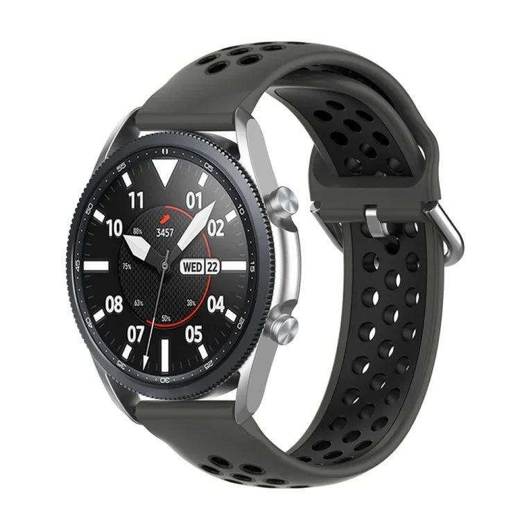 シリコンスポーツ ツートーンストラップ、サイズ：フリーサイズ 20mm、Galaxy Watch 3 41mm用