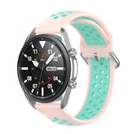 シリコンスポーツ ツートーンストラップ、サイズ：フリーサイズ 20mm、Galaxy Watch 3 41mm用