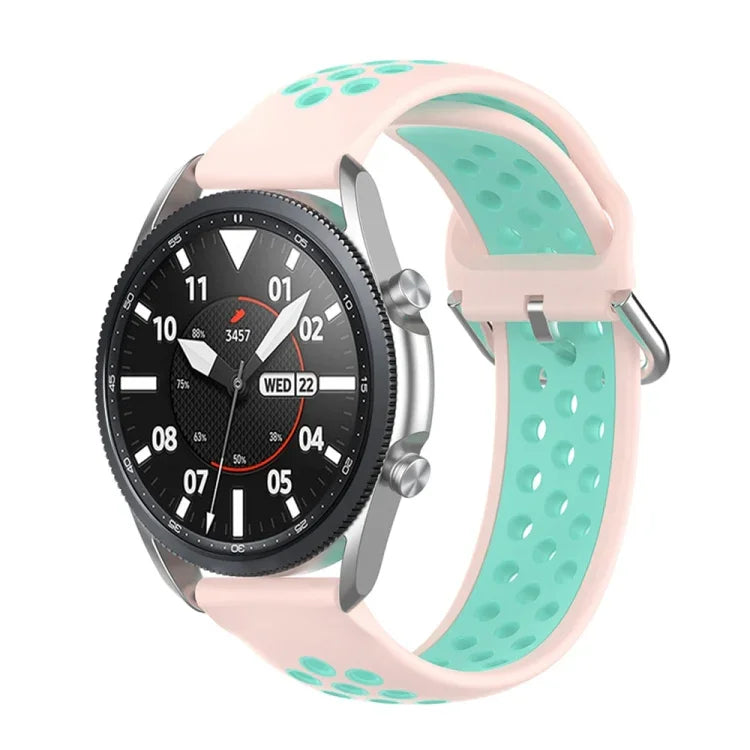 シリコンスポーツ ツートーンストラップ、サイズ：フリーサイズ 20mm、Galaxy Watch 3 41mm用