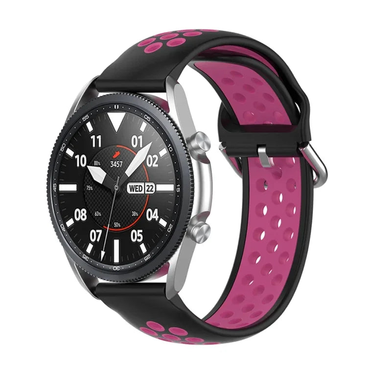 シリコンスポーツ ツートーンストラップ、サイズ：フリーサイズ 20mm、Galaxy Watch 3 41mm用