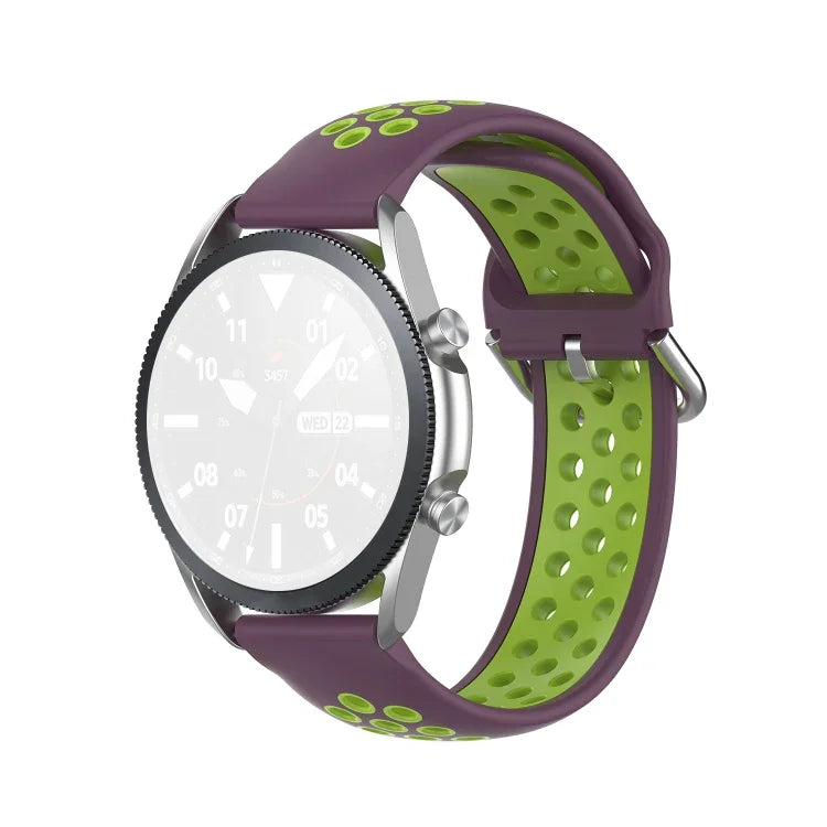 シリコンスポーツ ツートーンストラップ、サイズ：フリーサイズ 20mm、Galaxy Watch 3 41mm用
