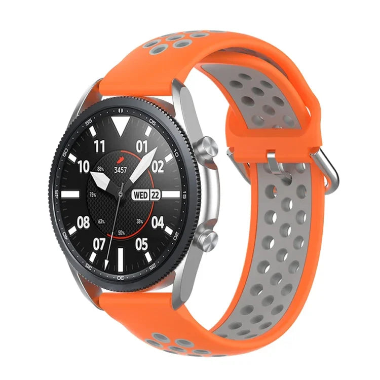 シリコンスポーツ ツートーンストラップ、サイズ：フリーサイズ 20mm、Galaxy Watch 3 41mm用