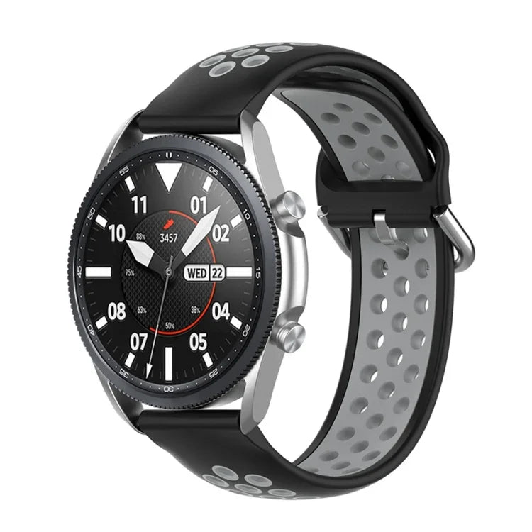 シリコンスポーツ ツートーンストラップ、サイズ：フリーサイズ 20mm、Galaxy Watch 3 41mm用