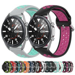 シリコンスポーツ ツートーンストラップ、サイズ：フリーサイズ 20mm、Galaxy Watch 3 41mm用