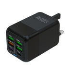 150W 4 x USB + 2 x USB-C / Type-C マルチポート急速充電器 EUプラグ USプラグ UKプラグ