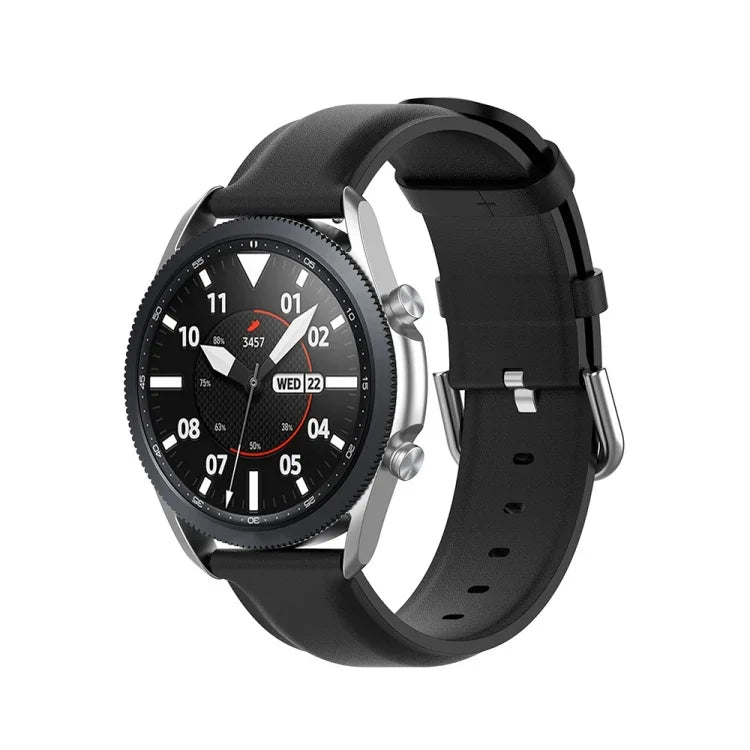 ラウンドテールレザーストラップ、サイズ：フリーサイズ 20mm、Galaxy Watch 3 41mm用