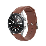ラウンドテールレザーストラップ、サイズ：フリーサイズ 20mm、Galaxy Watch 3 41mm用