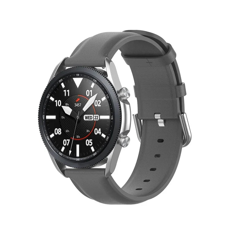 ラウンドテールレザーストラップ、サイズ：フリーサイズ 20mm、Galaxy Watch 3 41mm用