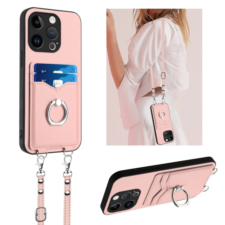 R20 クロスボディロープリングカードホルダー付きスマホケース、iPhone 17 Pro Max 用、iPhone 17 Pro 用、iPhone 17 用、iPhone Air 用、iPhone 15 Pro Max 用、iPhone 15 Pro 用、iPhone 15 Plus 用、iPhone 15 用