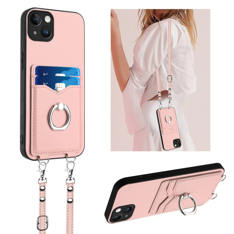 R20 クロスボディロープリングカードホルダーフォンケース、iPhone 14 Plus 用、iPhone 14 用、iPhone 14 Pro 用、iPhone 14 Pro Max 用、iPhone SE 2022 / SE 2020 / 8 用、iPhone 13 Pro Max 用、iPhone 13 Pro 用、iPhone 13 用