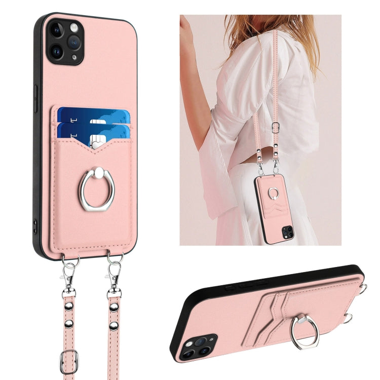 R20 クロスボディロープリングカードホルダーフォンケース、iPhone 13 mini 用、iPhone 12 用、iPhone 12 Pro Max 用、iPhone 12 Pro 用、iPhone 12 mini 用、iPhone 11 Pro Max 用、iPhone 11 用、iPhone 11 Pro 用