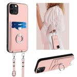 R20 クロスボディロープリングカードホルダーフォンケース、iPhone 13 mini 用、iPhone 12 用、iPhone 12 Pro Max 用、iPhone 12 Pro 用、iPhone 12 mini 用、iPhone 11 Pro Max 用、iPhone 11 用、iPhone 11 Pro 用
