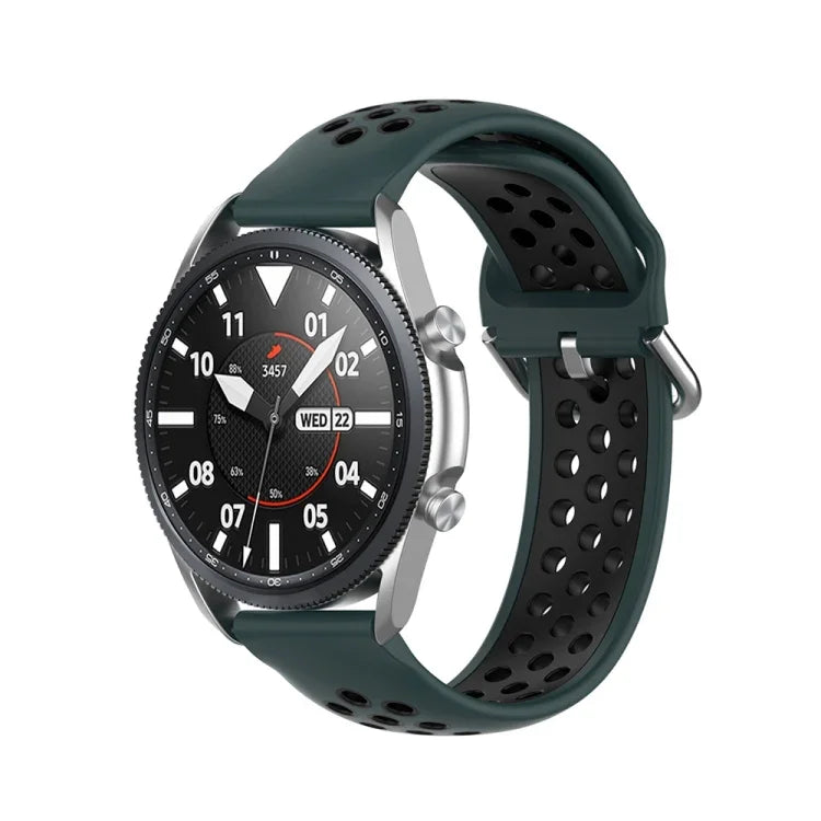 シリコンスポーツツートーンストラップ、サイズ：22mm、Galaxy Watch 3 45mm用