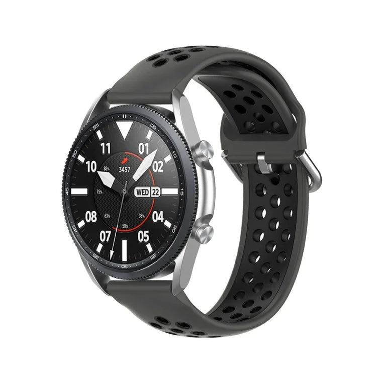 シリコンスポーツツートーンストラップ、サイズ：22mm、Galaxy Watch 3 45mm用