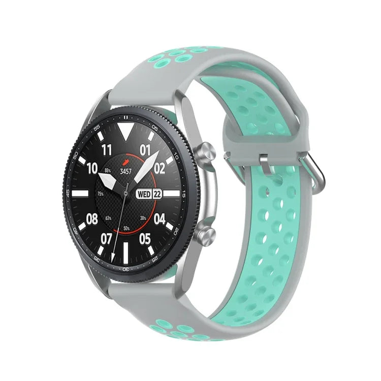 シリコンスポーツツートーンストラップ、サイズ：22mm、Galaxy Watch 3 45mm用