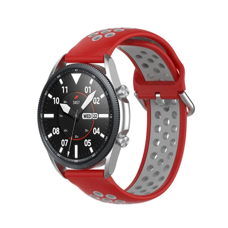 シリコンスポーツツートーンストラップ、サイズ：22mm、Galaxy Watch 3 45mm用