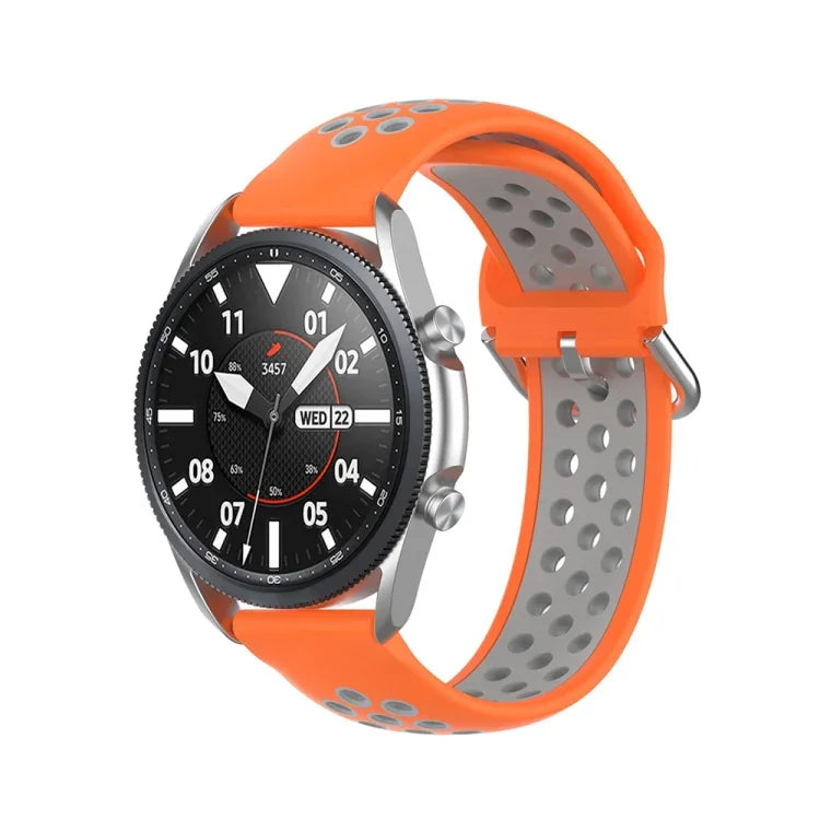 シリコンスポーツツートーンストラップ、サイズ：22mm、Galaxy Watch 3 45mm用