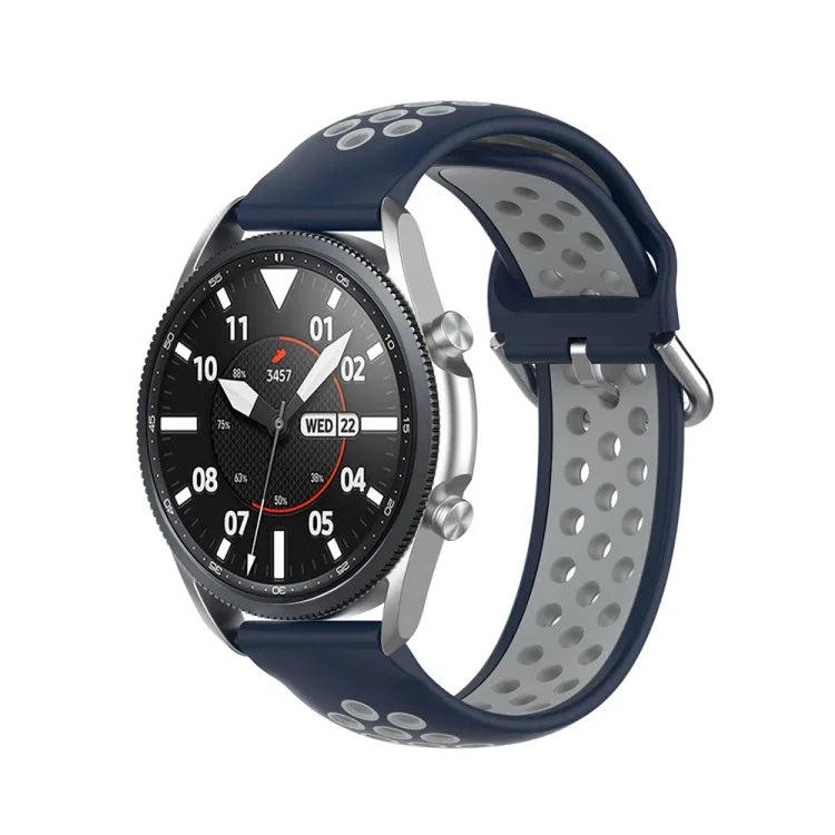 シリコンスポーツツートーンストラップ、サイズ：22mm、Galaxy Watch 3 45mm用