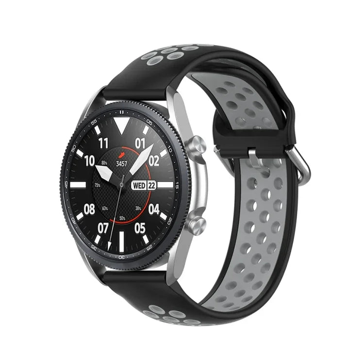 シリコンスポーツツートーンストラップ、サイズ：22mm、Galaxy Watch 3 45mm用
