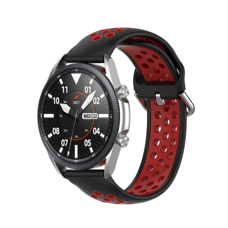 シリコンスポーツツートーンストラップ、サイズ：22mm、Galaxy Watch 3 45mm用