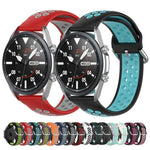 シリコンスポーツツートーンストラップ、サイズ：22mm、Galaxy Watch 3 45mm用