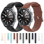 ラウンドテールレザーストラップ、サイズ：フリーサイズ 22mm、Galaxy Watch 3 45mm用